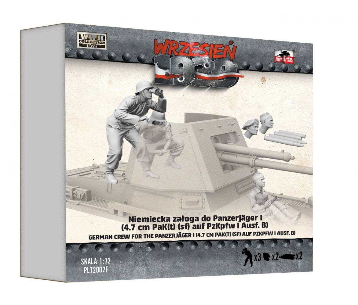FIRST TO FIGHT PL72002F GERMAN CREW FOR PANZERJAGER I Model Figures