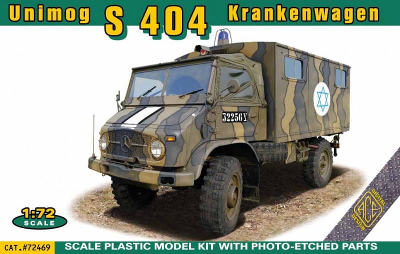 ACE 72469 UNIMOG S404 KRANKENWAGEN