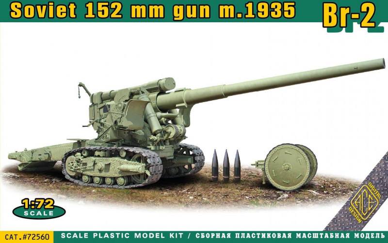 ACE 72560 BR-2 152MM GUN M.1935 Military Model Kits