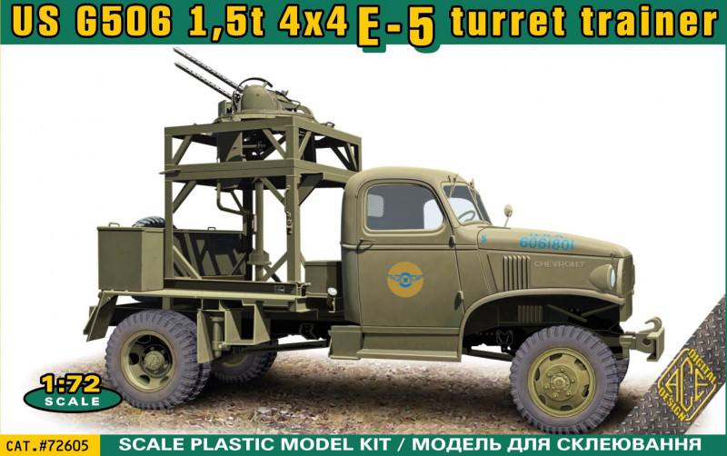 ACE 72605 US G605 1.5T 4X4 E-5 TURRET TRAINER Military Model Kits