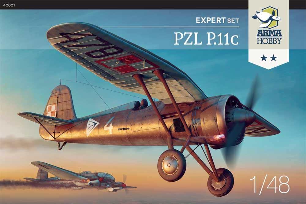 ARMA HOBBY 40001 PZL P.11C EXPERT SET Aircraft Model Kits