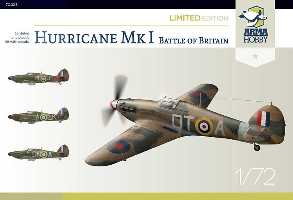ARMA HOBBY 70023 HAWKER HURRICANE MK.I BATTLE OF BRITAIN Aircraft Model Kits