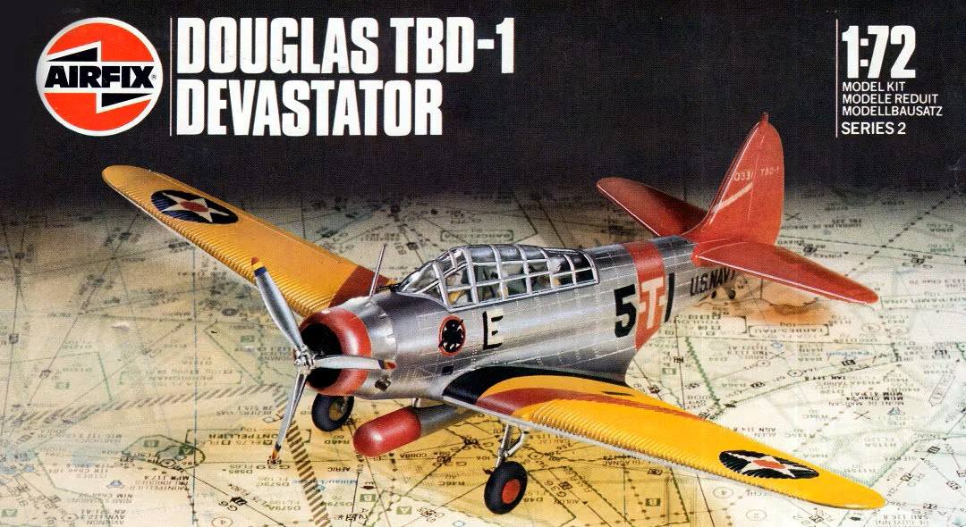 AIRFIX 02034 1982 DOUGLAS DEVASTATOR TBD-1 Aircraft Model Kits