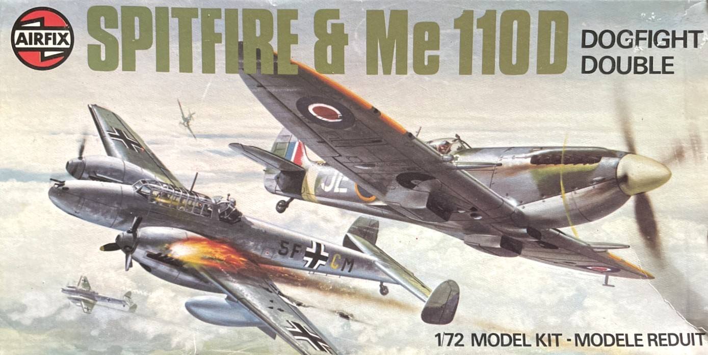 AIRFIX 03141 1975 Me 110D SPITFIRE IX DOGFIGHT DOUBLES Aircraft Model Kits