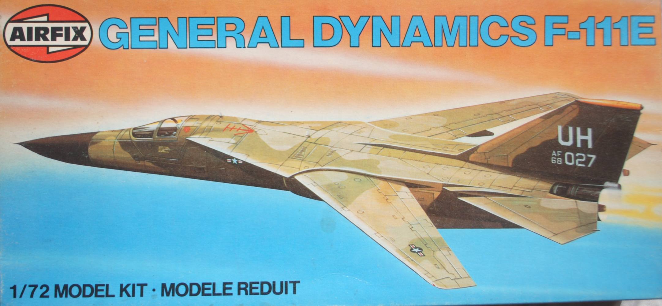 AIRFIX 04008 1981 GENERAL DYNAMICS F-111E Aircraft Model Kits