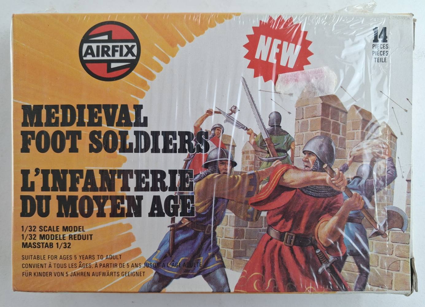 AIRFIX 51574-4 MEDIEVAL FOOT SOLDIERS Model Figures