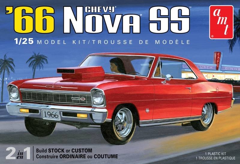 AMT 1198 1963 CHEVY NOVA SS Cars, Motorbikes & Trucks Model kits