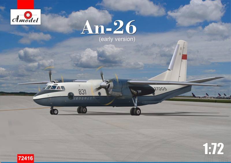 A MODEL 72416 ANTONOV AN-26 EARLY VERSION Aircraft Model Kits