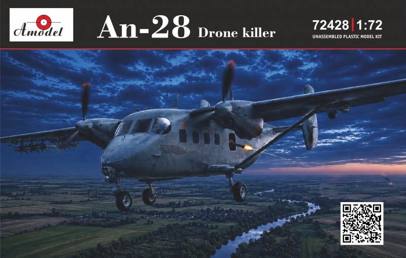 A MODEL 72428 ANTONOV AN-28 DRONE KILLER Aircraft Model Kits