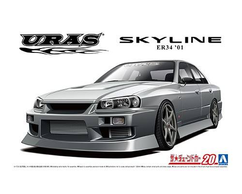 AOSHIMA 06134 URAS SKYLINE ER34 01 25GT-T Cars, Motorbikes & Trucks Model kits