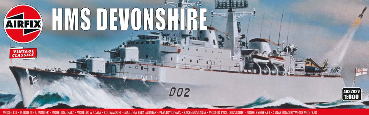 AIRFIX A03202V VINTAGE CLASSICS HMS DEVONSHIRE Model Ships Kits