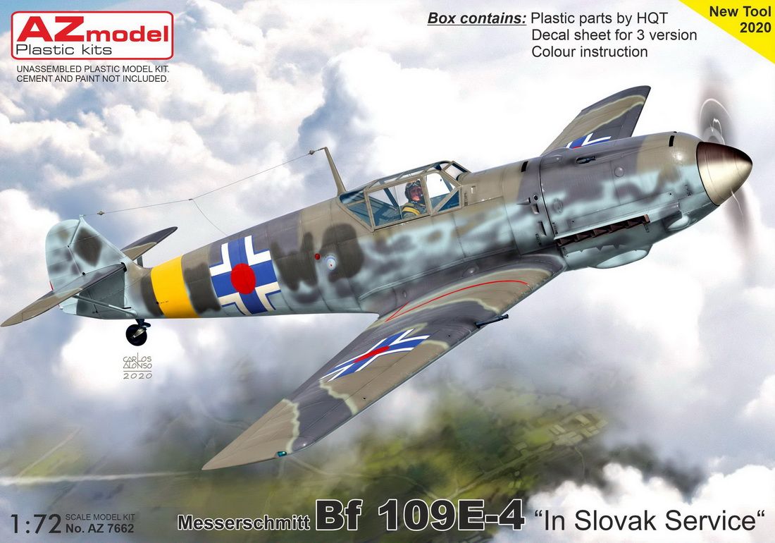 AZ MODEL 7662 MESSERSCHMITT BF 109E-4 SLOVAK SERVICE Aircraft Model Kits