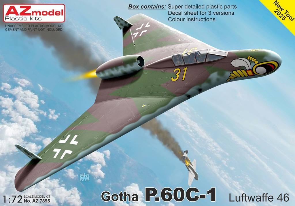 AZ MODEL 7895 GOTHA P.60C-1 LUFTWAFFE 46 GERMAN PROJECT Aircraft Model Kits