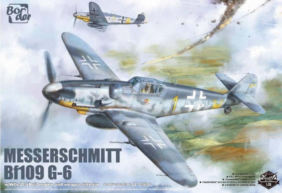 BORDER MODELS BF-001 MESSERSCHMITT BF109 G-6 Aircraft Model Kits
