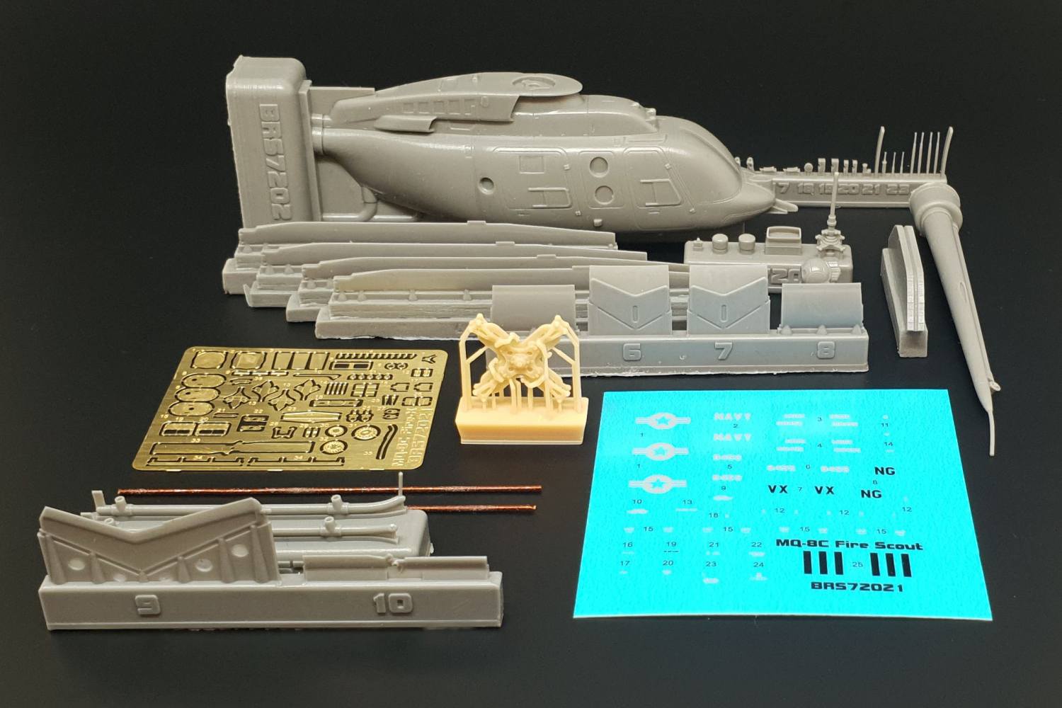 BRENGUN 72021 MQ-8C BELL 407 Aircraft Model Kits