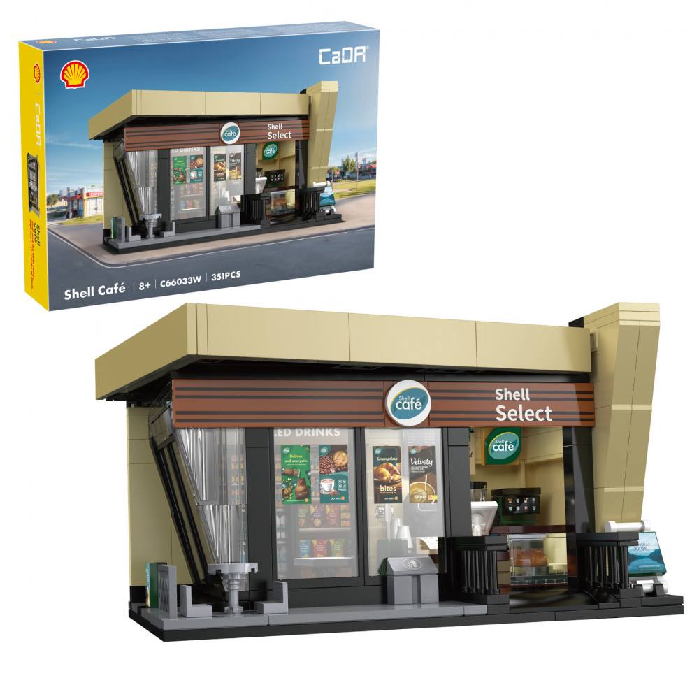 CADA C66033W SHELL SELECT COFFEE SHOP CAFE 351 PCS Cars, Motorbikes & Trucks Model kits