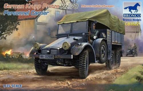 BRONCO 35221 GERMAN KRUPP PROTZE KFZ.70 PERSONNEL CARRIER Military Model Kits