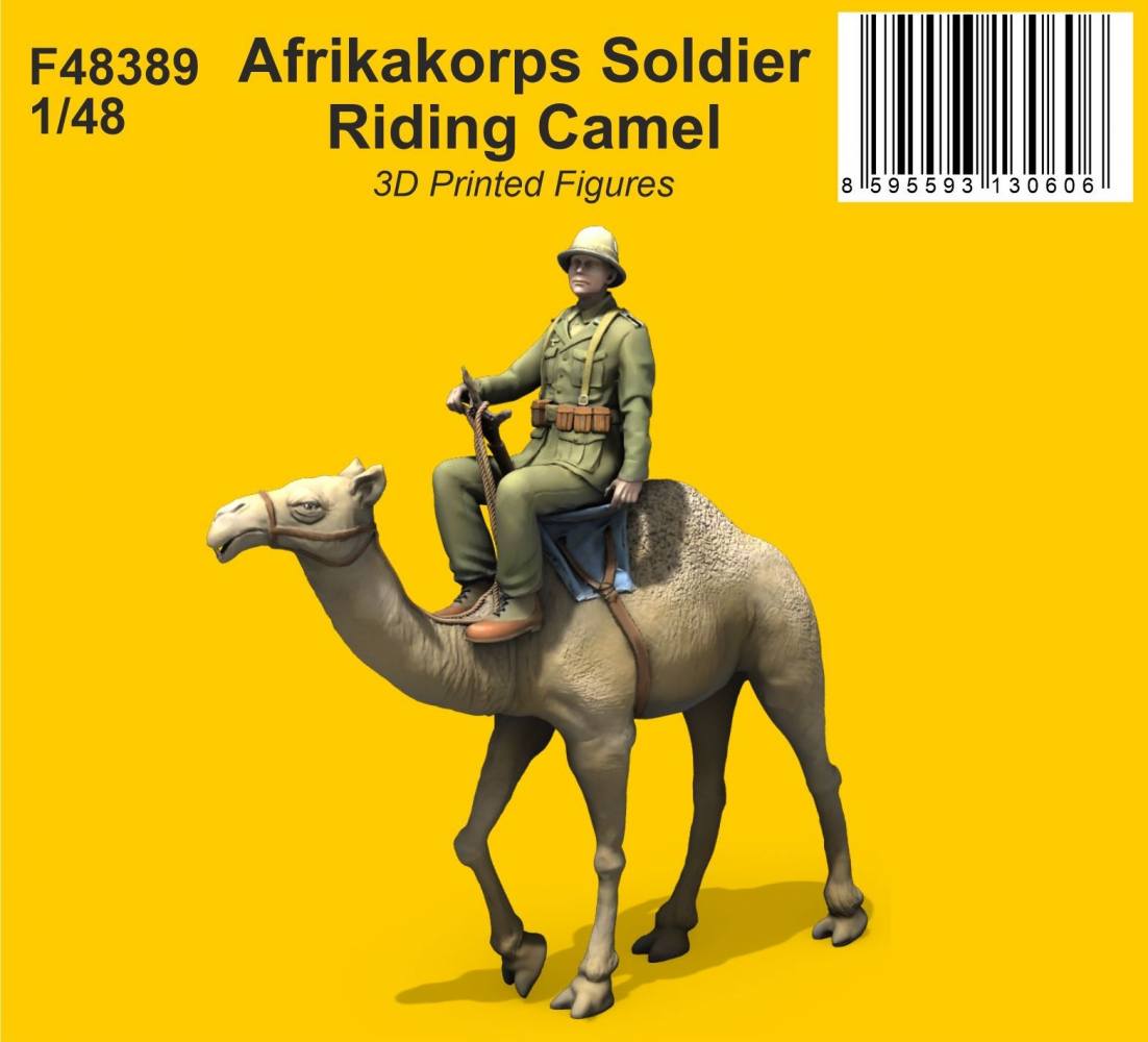 CMK 48389 AFRIKAKORPS SOLDIER RIDING CAMEL Model Figures