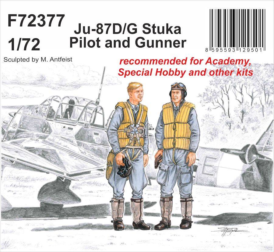 CMK 72377 JU-87D/G STUKA PILOT AND GUNNER Model Figures