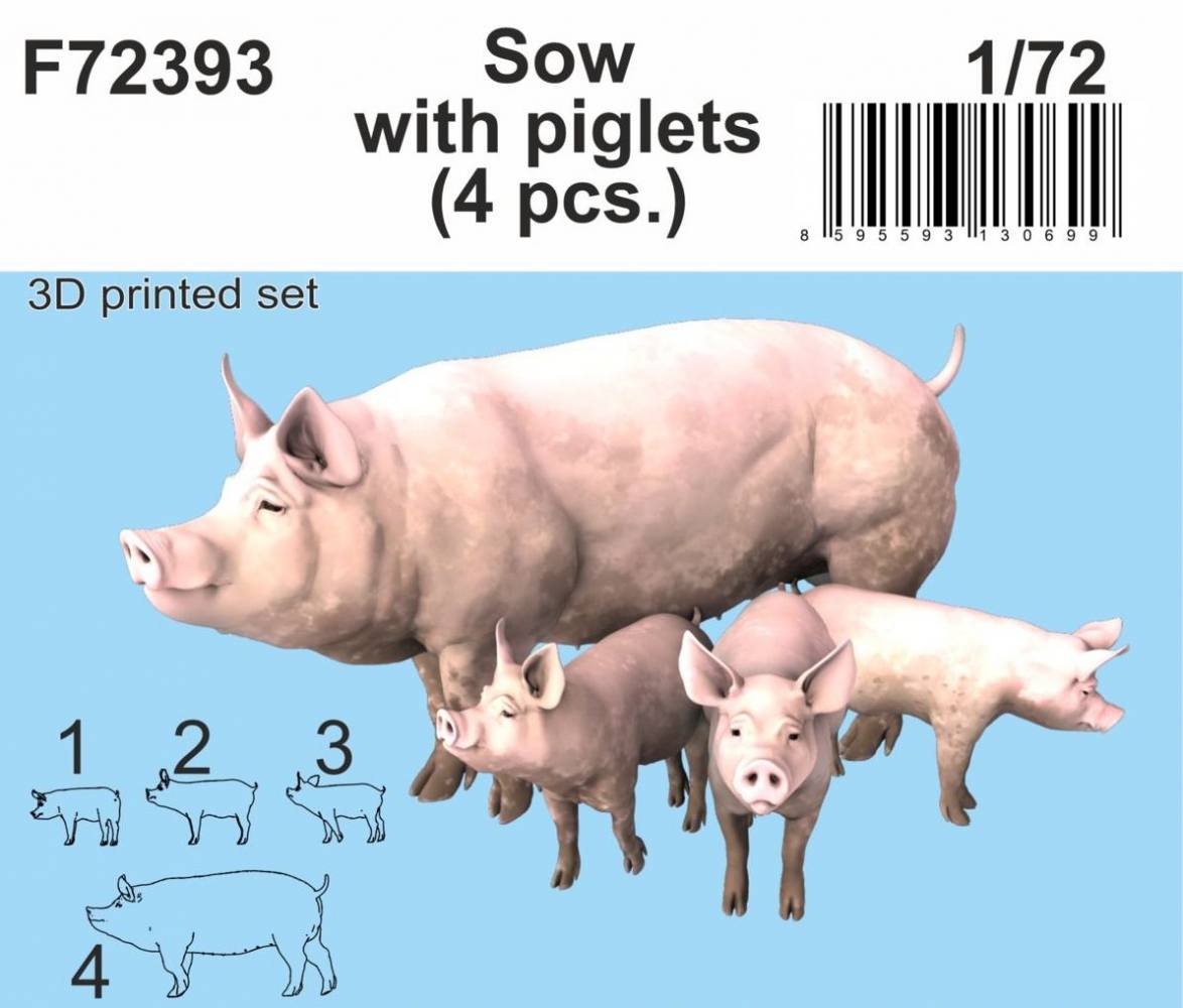CMK 72393 SOW WITH PIGLETS Miscellaneous