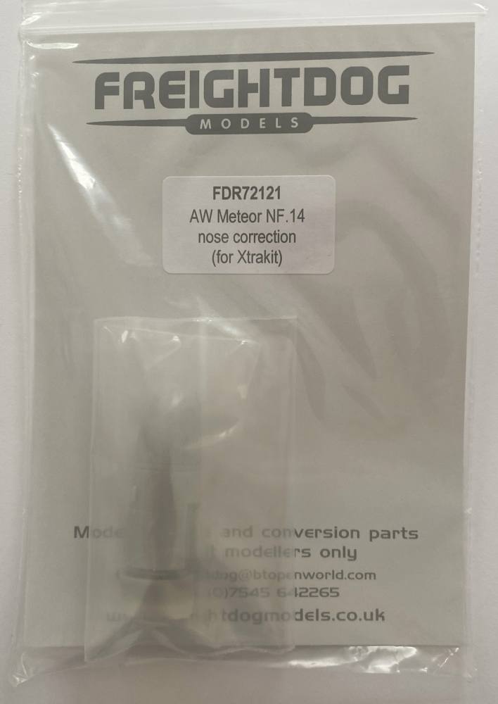 FREIGHTDOG MODELS FDR72121 AW METEOR NF.14 NOSE CORRECTION FOR XTRAKIT Conversion Sets