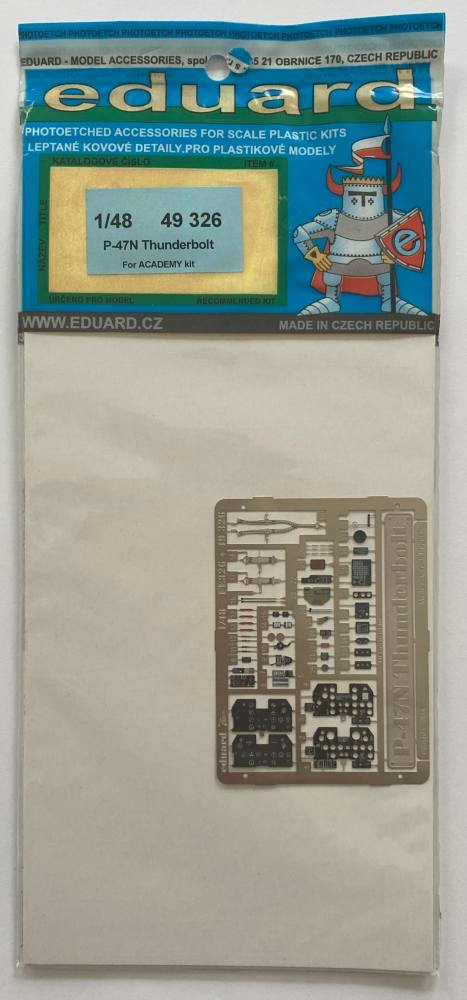 EDUARD 49 S26 P-47N THUNDERBOLT FOR ACADEMY KIT Conversion Sets