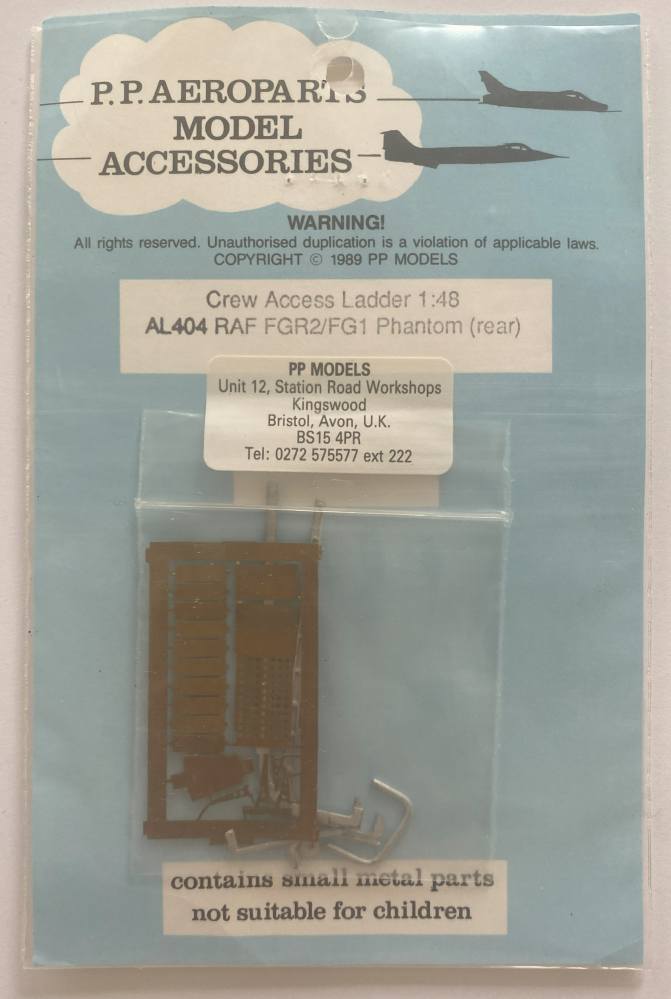 P.P.AEROPARTS AL404 CREW ACCESS LADDER RAF FGR2/FG1 PHANTOM REAR Conversion Sets