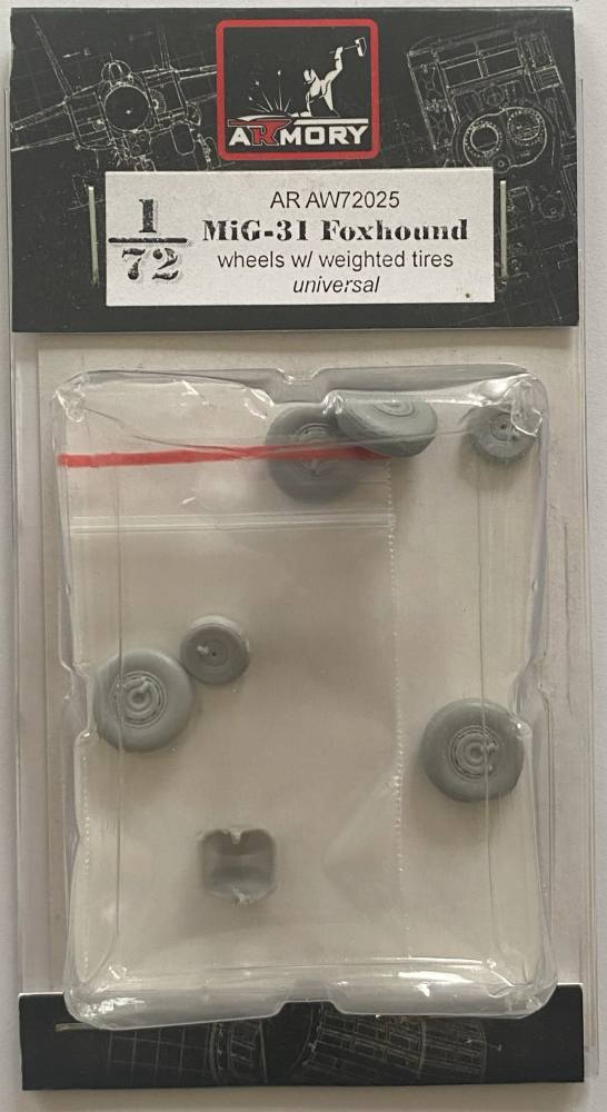 ARMORY AW72025 MIG-31 FOXHOUND WHEELS W/ WEIGHTED TIRES UNIVERSAL Conversion Sets