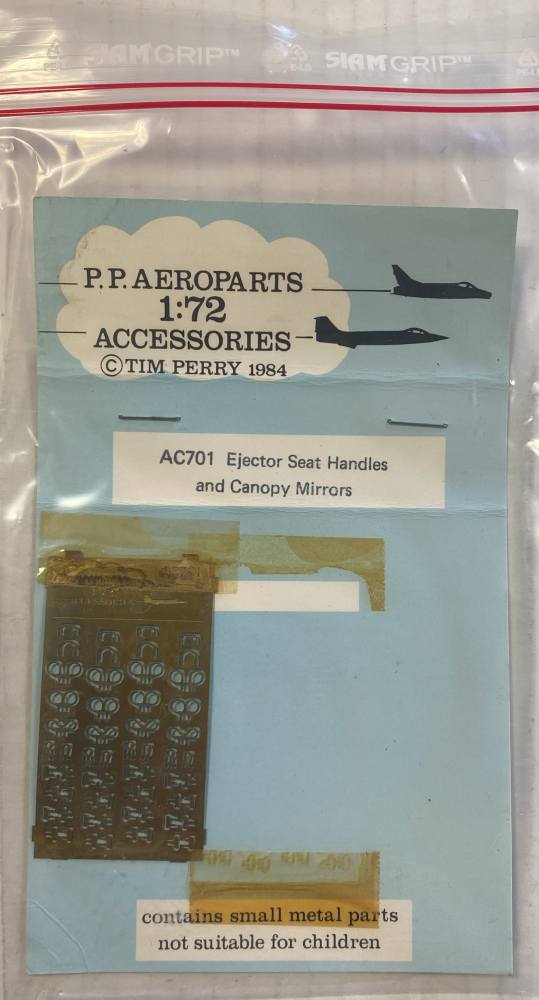 P.P.AEROPARTS AC701 Ejector Seat Handles and Canopy Mirrors Conversion Sets