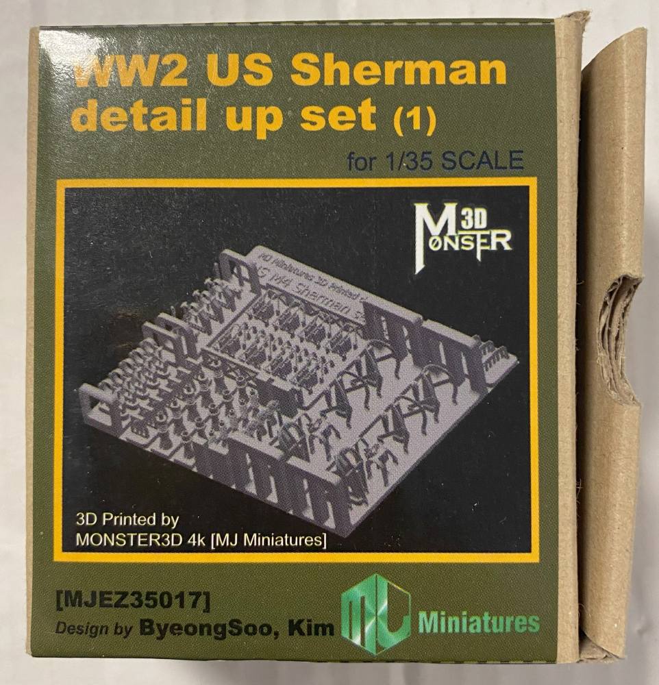 MJ MINIATURES 35017 WW2 US SHERMAN DETAIL UP SET 1 Conversion Sets