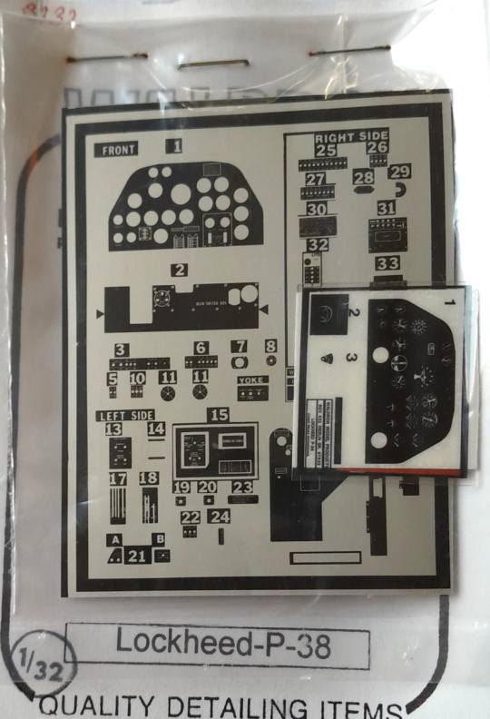 UNKNOWN MAKE UNSPECIFIED LOCKHEED P-38 INSTRUMENT PANELS Conversion Sets