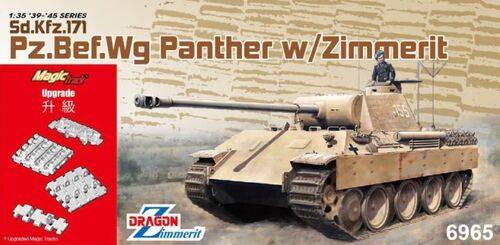 DRAGON 6965 SD.KFZ 171 PZ.BEF.WG PANTHER W/ZIMMERIT Military Model Kits