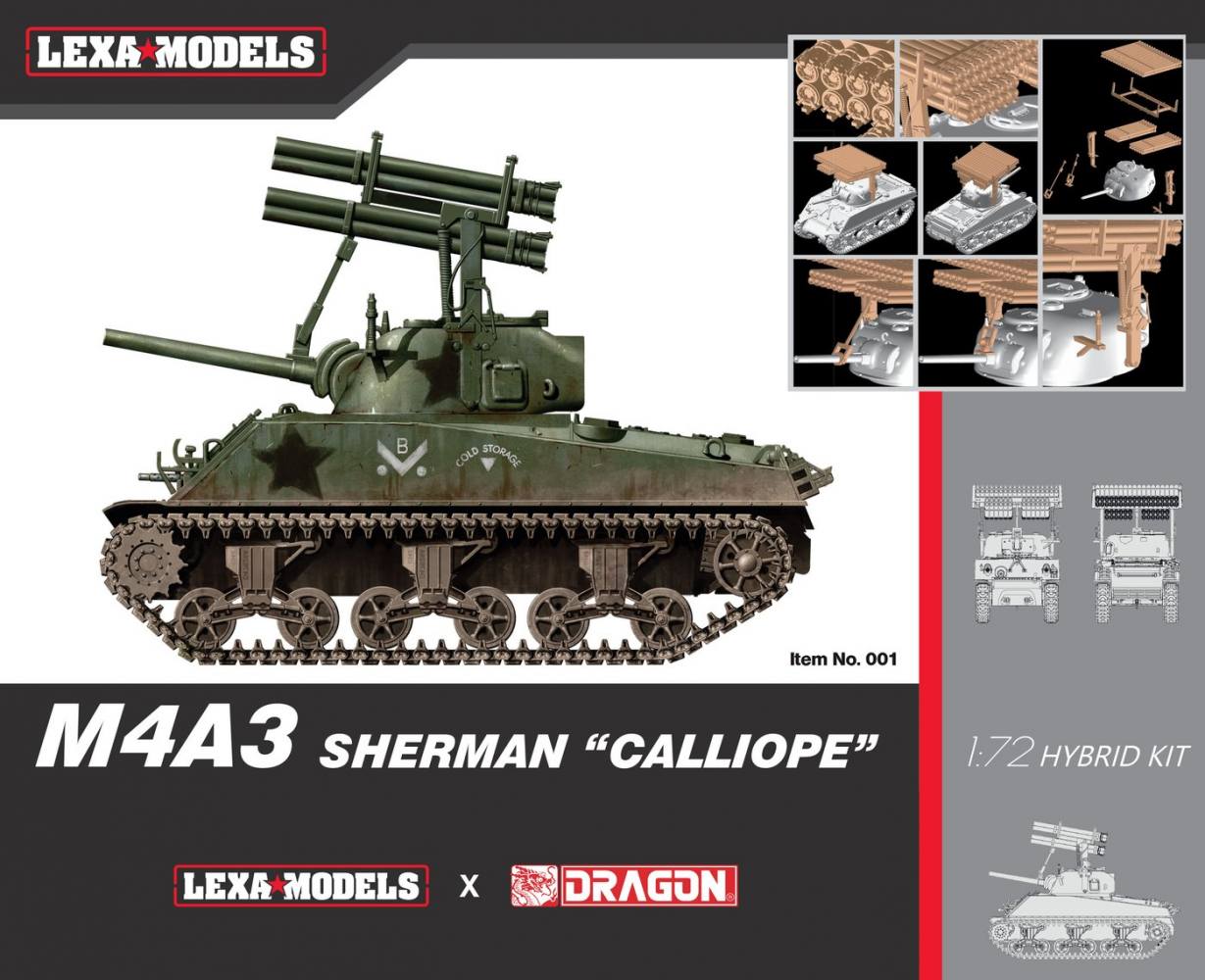 DRAGON 7677 M4A3 SHERMAN CALLIOPE Military Model Kits