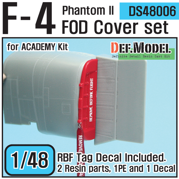 DEF MODEL DS48006 F-4 PHANTOM II FOD COVER SET Conversion Sets