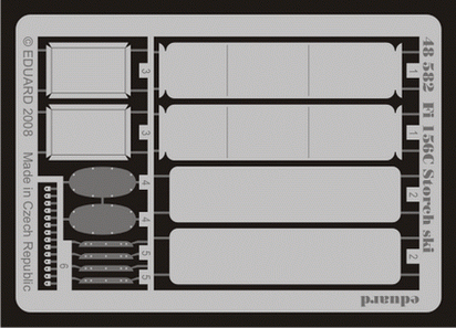 EDUARD 48 582 FIESLER FI 156C STORCH SKI Conversion Sets