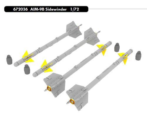 EDUARD 672036 AIM-9B SIDEWINDER Conversion Sets