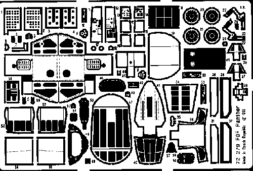 EDUARD 72279 F9F PANTHER DETAIL SET Conversion Sets