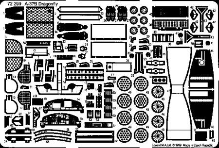 EDUARD 72 299 A-37B DRAGONFLY FOR ACADEMY Conversion Sets