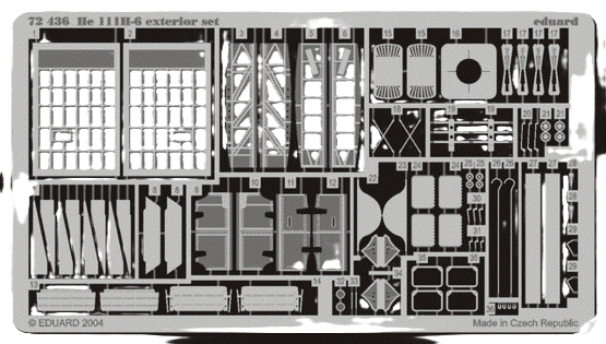 EDUARD 72 436 HEINKEL HE 111H-6 EXTERIOR Conversion Sets