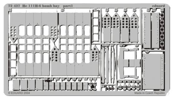 EDUARD 72 437 HEINKEL HE 111H-6 BOMB BAY Conversion Sets