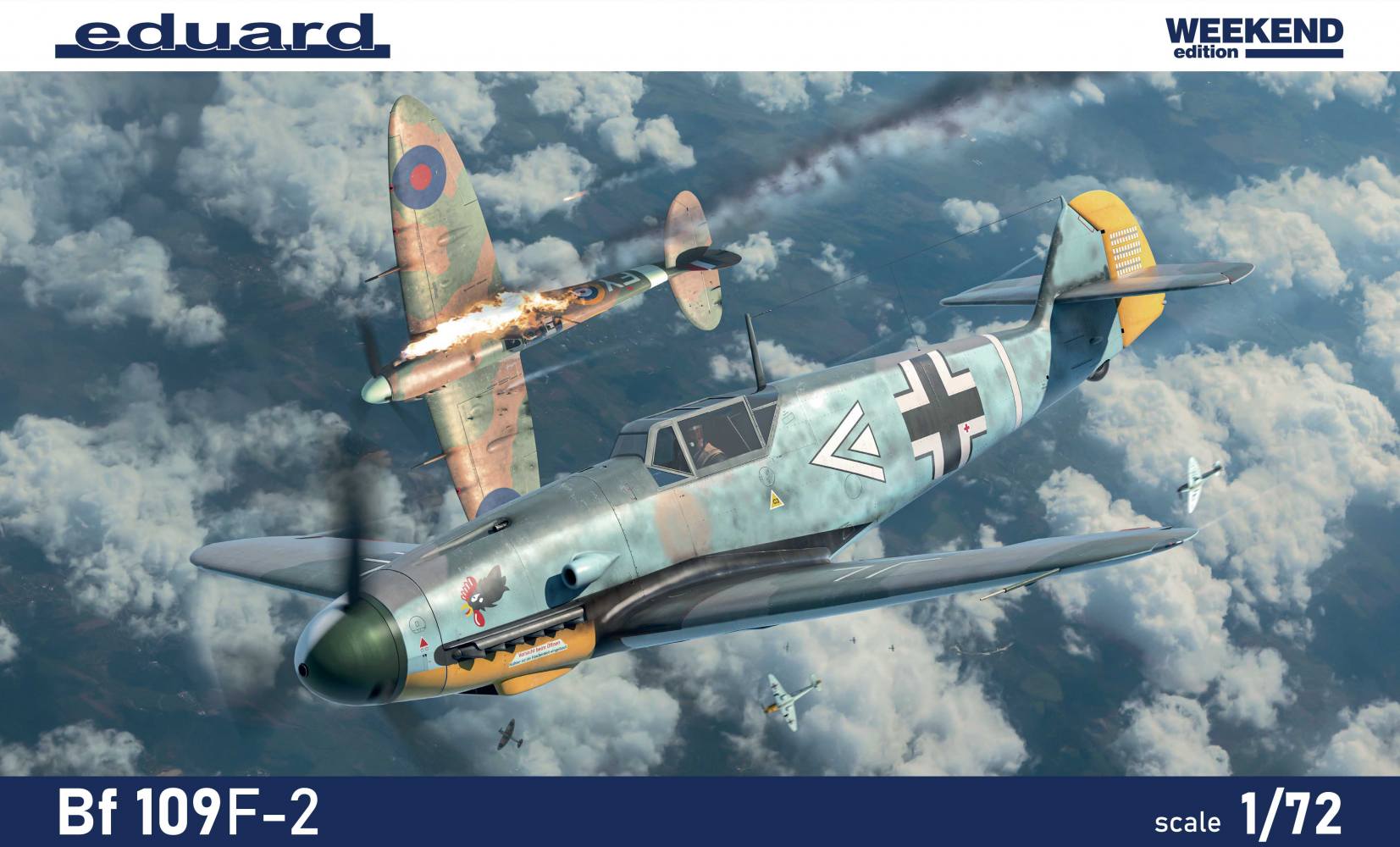 EDUARD  7474 MESSERCHMITT BF109F-2 WEEKEND EDITION Aircraft Model Kits