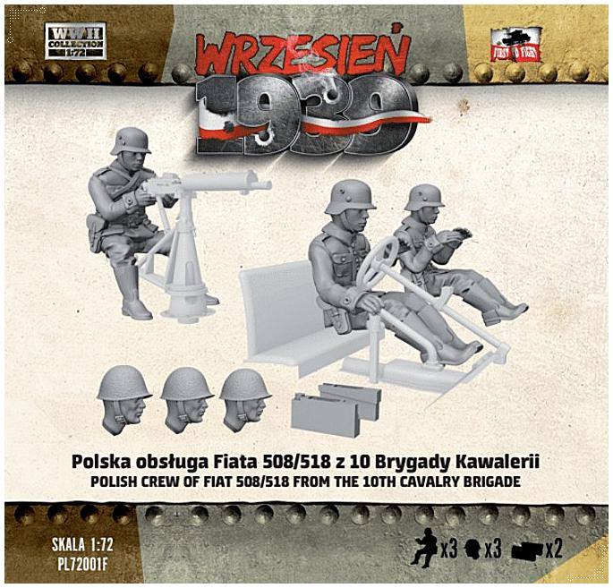 FIRST TO FIGHT 72001F POLISH CREW OF 508/518 FROM THE 10TH CAVALRY BRIGADE Model Figures