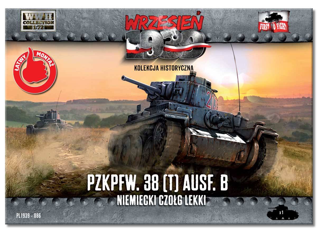 FIRST TO FIGHT 086 PZ.KPFW.38 AUSF.B GERMAN LIGHT TANK Military Model Kits