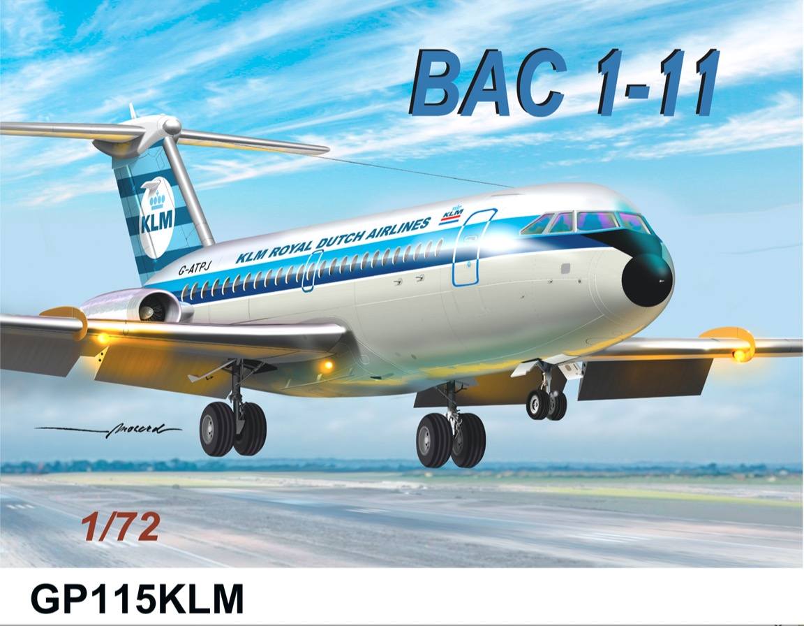 MACH GP115KLM BAC 1-11 KLM Airliners Model Kits
