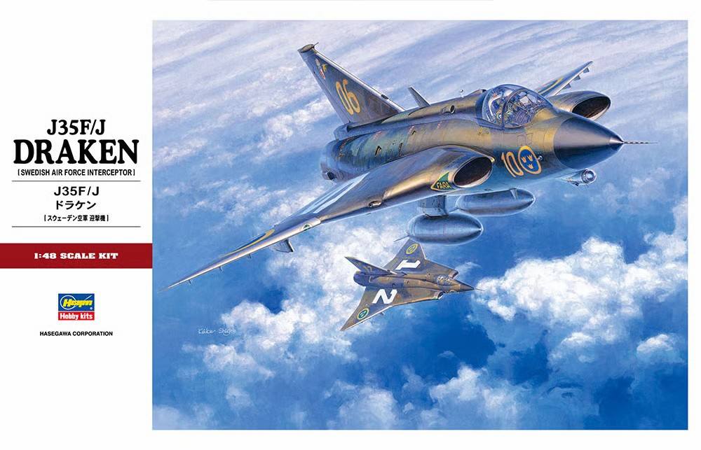 HASEGAWA Aircraft Model Kits PT41 J35F/J DRAKEN