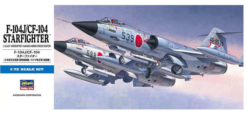HASEGAWA Aircraft Model Kits D16 F-104J/CF-104 STARFIGHTER