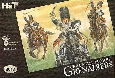 HAT INDUSTRIES Military Model Kits 8013 NAPOLEONIC FRENCH HORSE GRENADIERS Model Figures