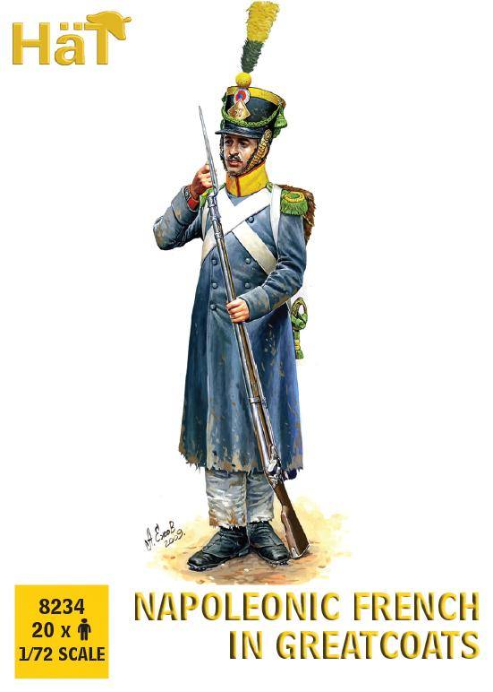 HAT INDUSTRIES 8234 NAPOLEONIC FRENCH IN GREATCOATS Model Figures