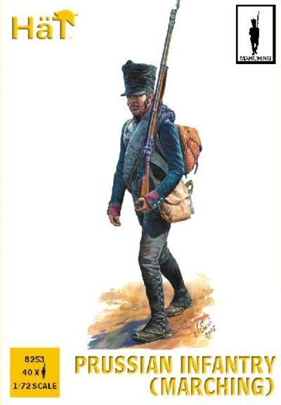 HAT INDUSTRIES 8253 PRUSSIAN INFANTRY MARCHING Model Figures