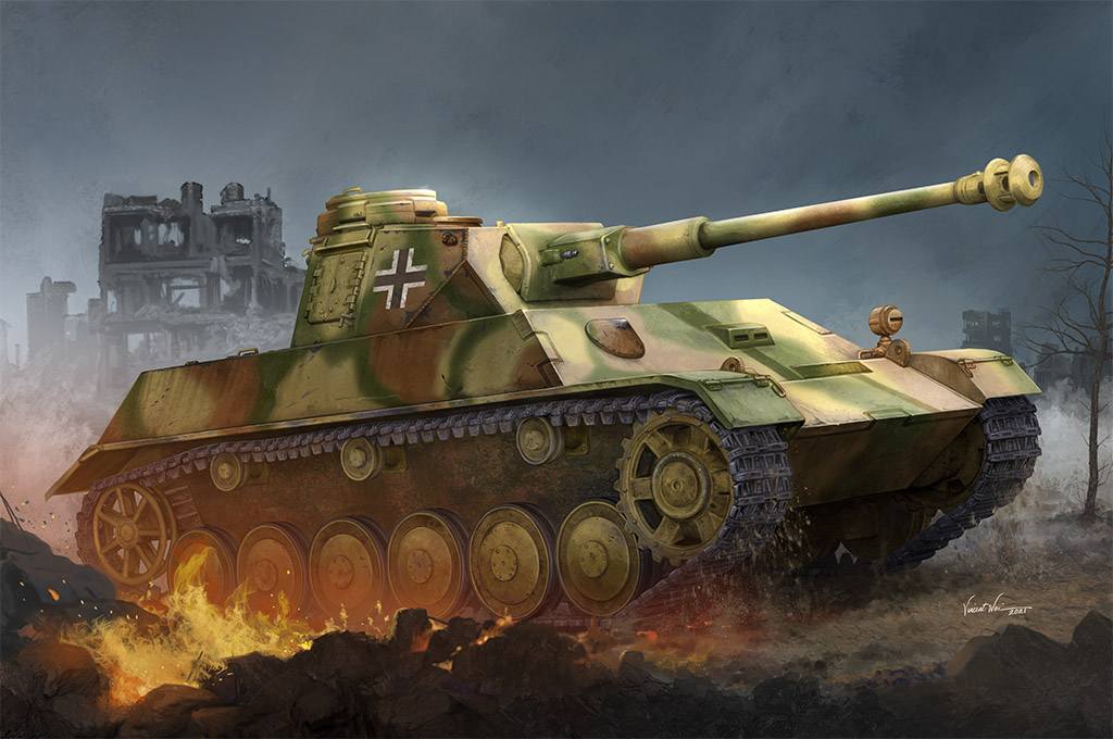 HOBBYBOSS 80151 GERMAN PZ.KPFW.III/IV AUF EINHEITSFAHRGESTELL SMALL TURRET Military Model Kits